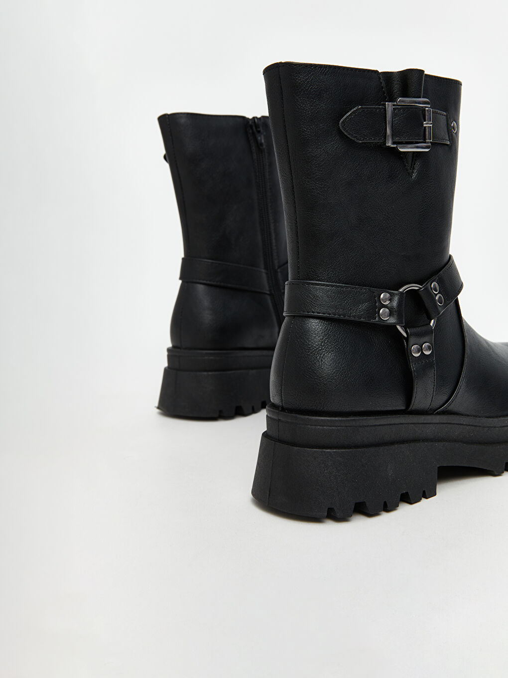 Leather-Look Women's Boots-4