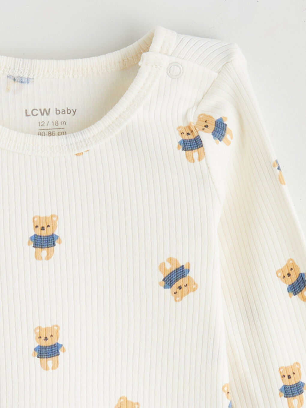 Crew Neck Baby Boy Snap Snap Bodysuit 2 Pack-2