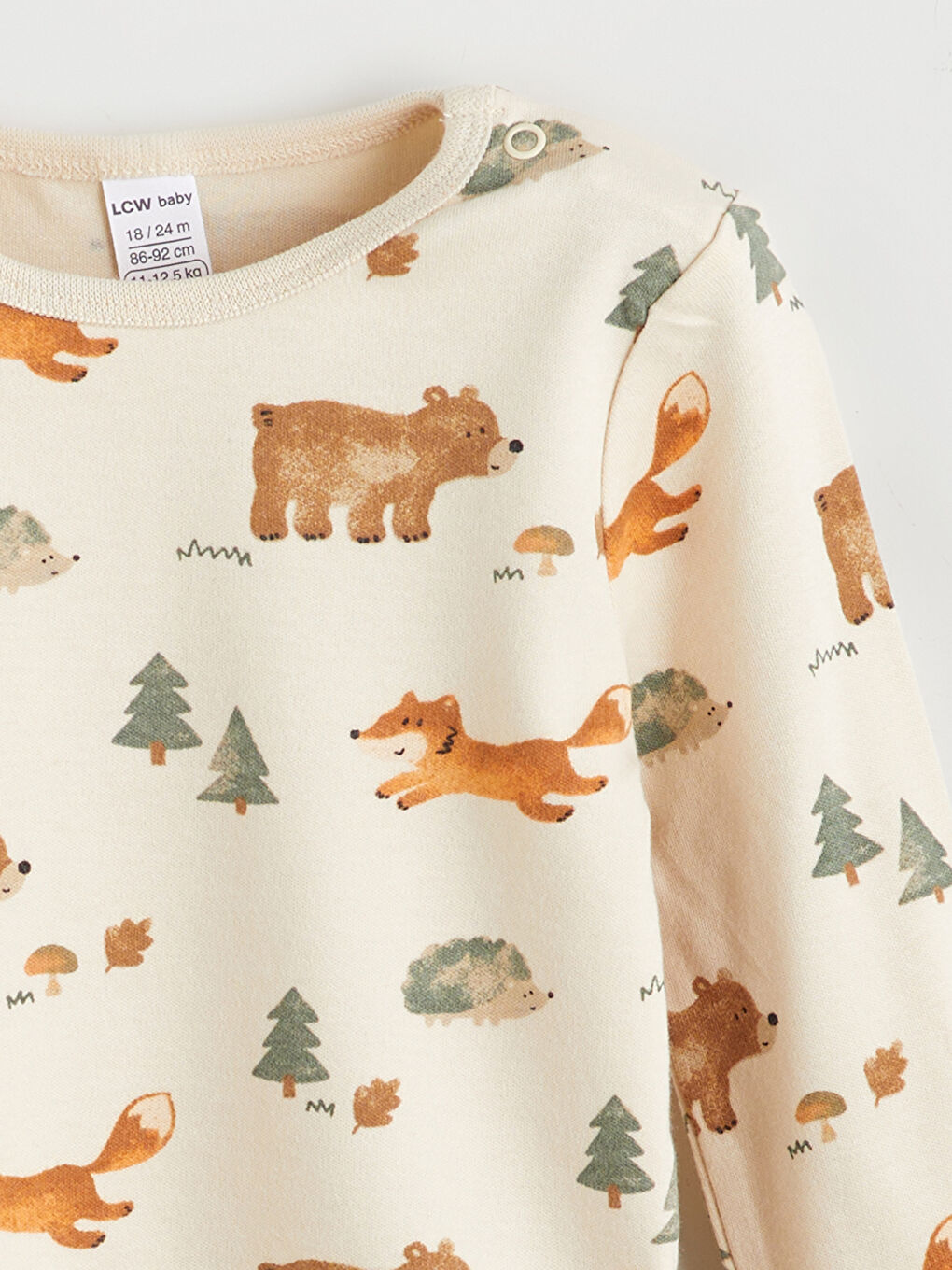Long Sleeve Printed Baby Boy Snap Fastener Body 2 Pack-2