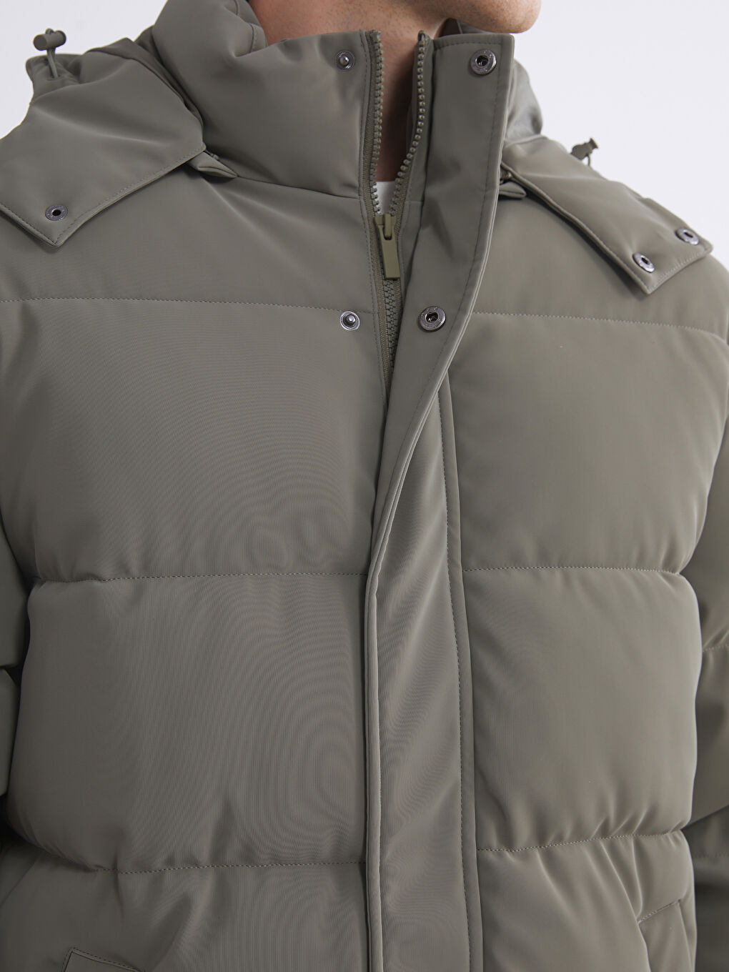 Relaxed Fit Hooded Men's Puffer Coat-2