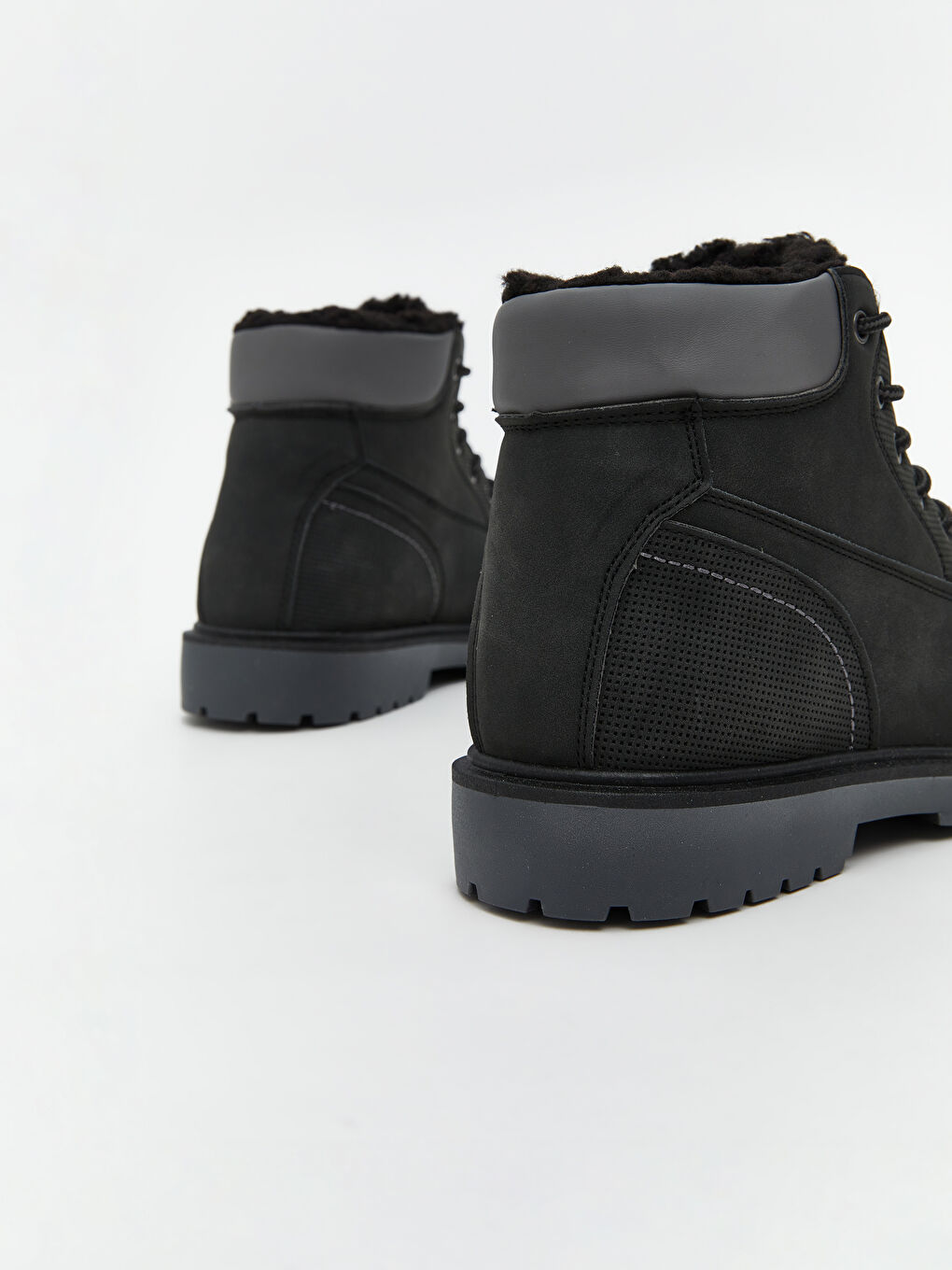 Ботинки из искусственной замши для мужчин-4