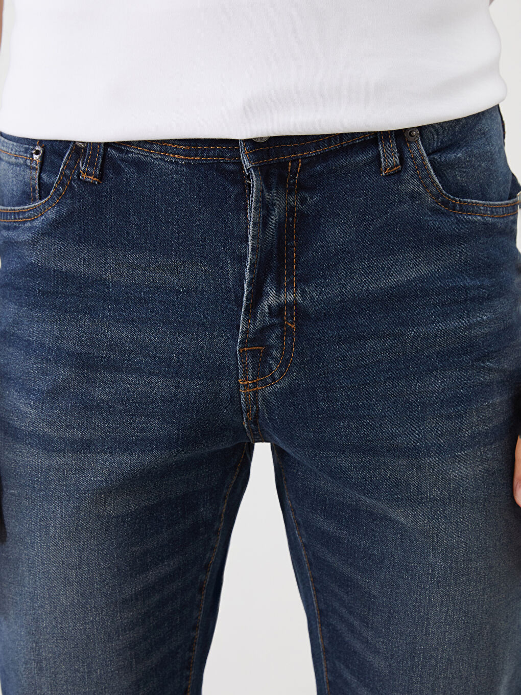 İndigo Slim Fit Erkek Jean Pantolon-2