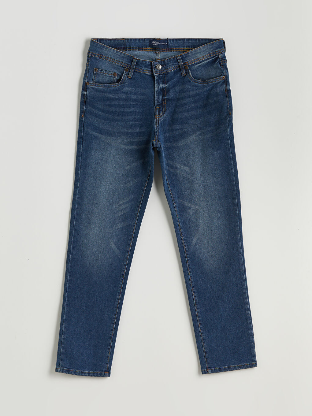 İndigo Slim Fit Erkek Jean Pantolon-4