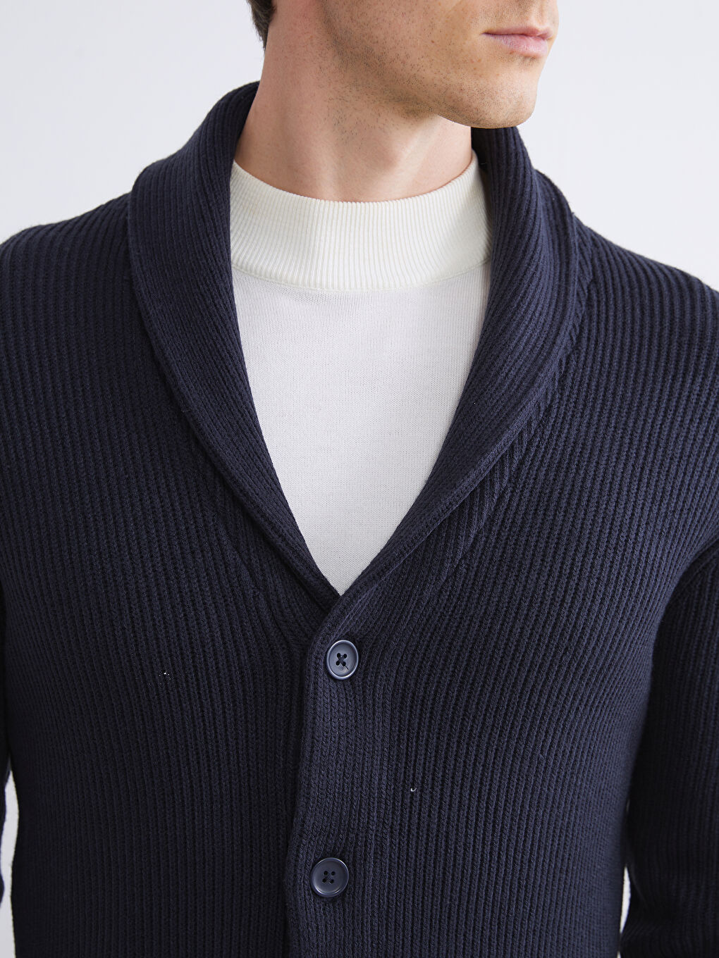 Man NAVY Cardigan-2