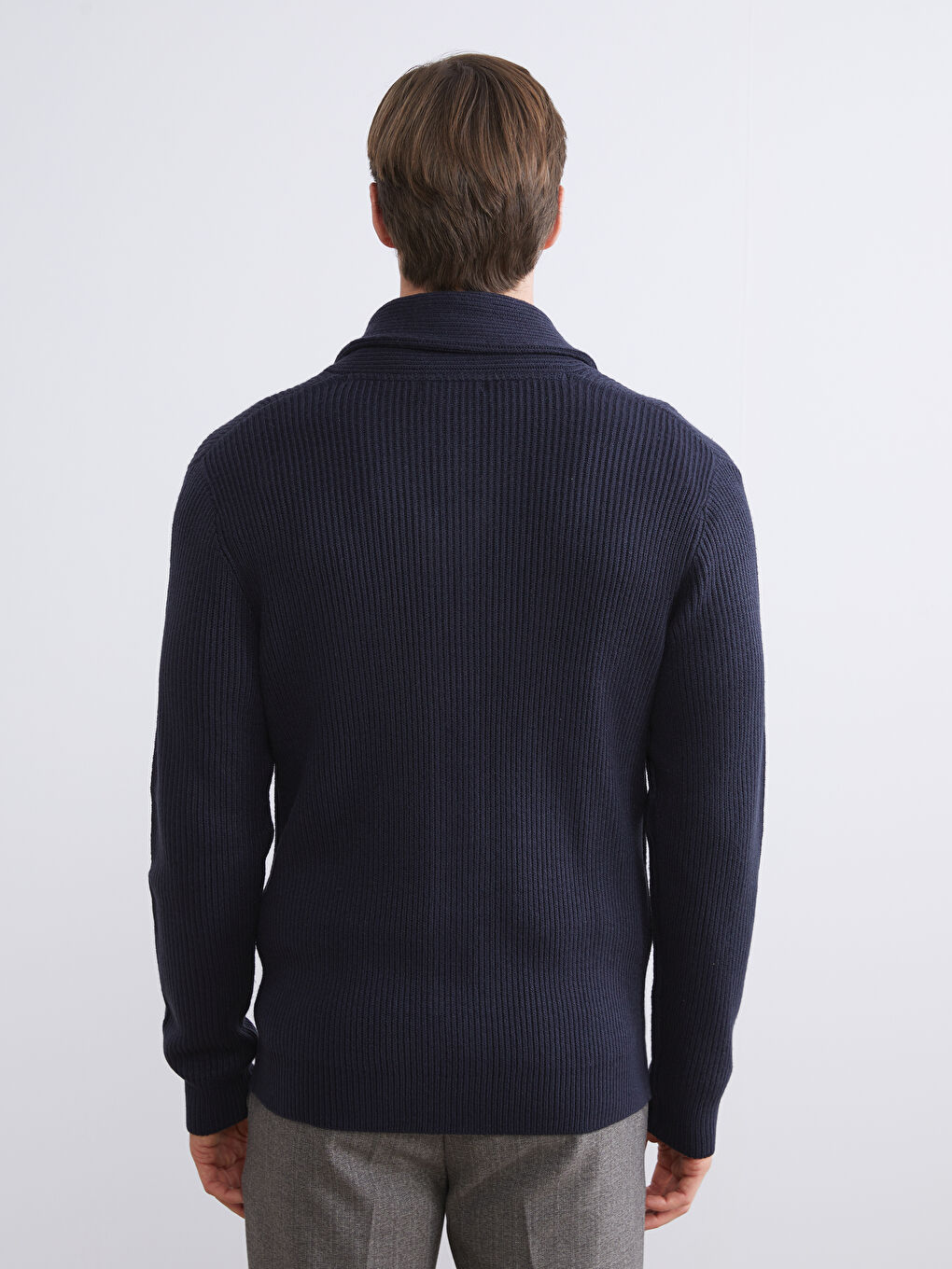 Man NAVY Cardigan-3