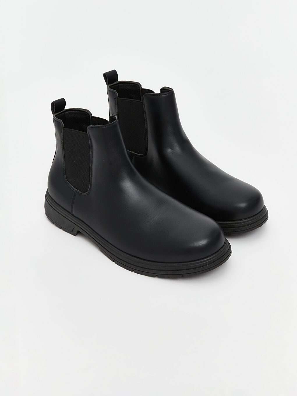 Faux Leather Men's Boots