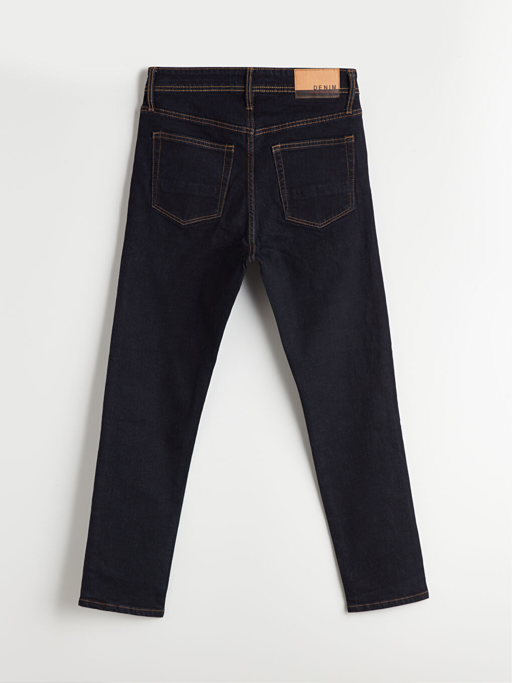 Siyah Slim Fit Erkek Jean Pantolon-5