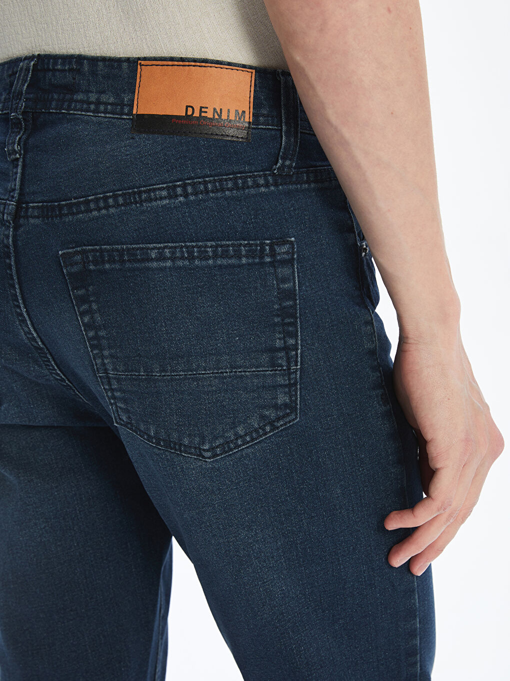 İndigo Slim Fit Erkek Jean Pantolon-2