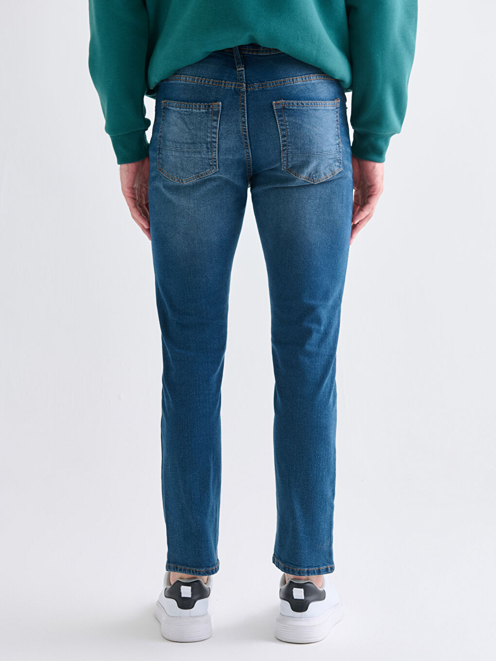 İndigo Slim Fit Erkek Jean Pantolon-3