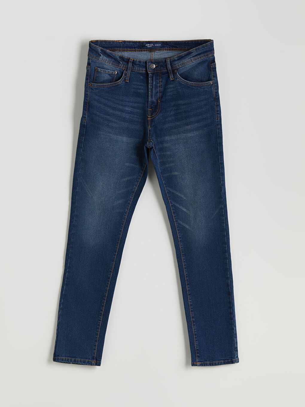 İndigo Slim Fit Erkek Jean Pantolon-4
