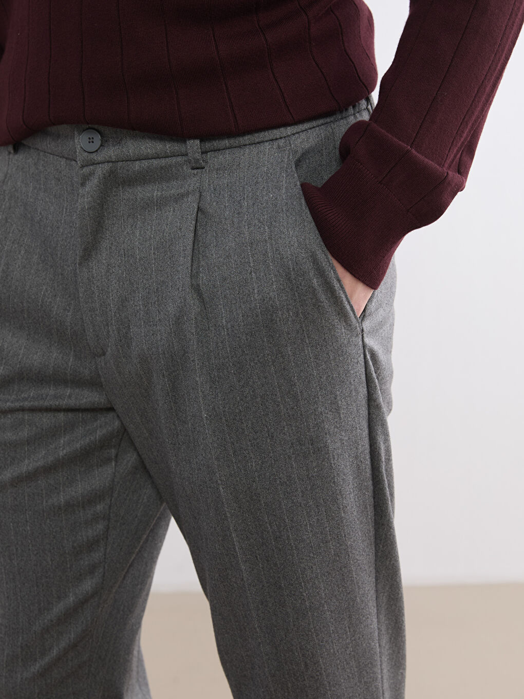 Standard Fit Men's Trousers-4