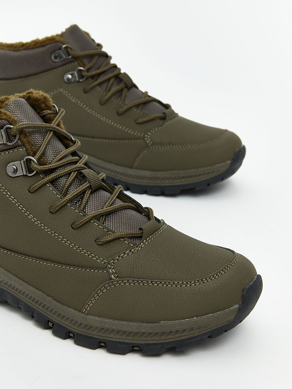 Зимние сапоги для малышей мальчиков на шнурках с меховой подкладкой-2