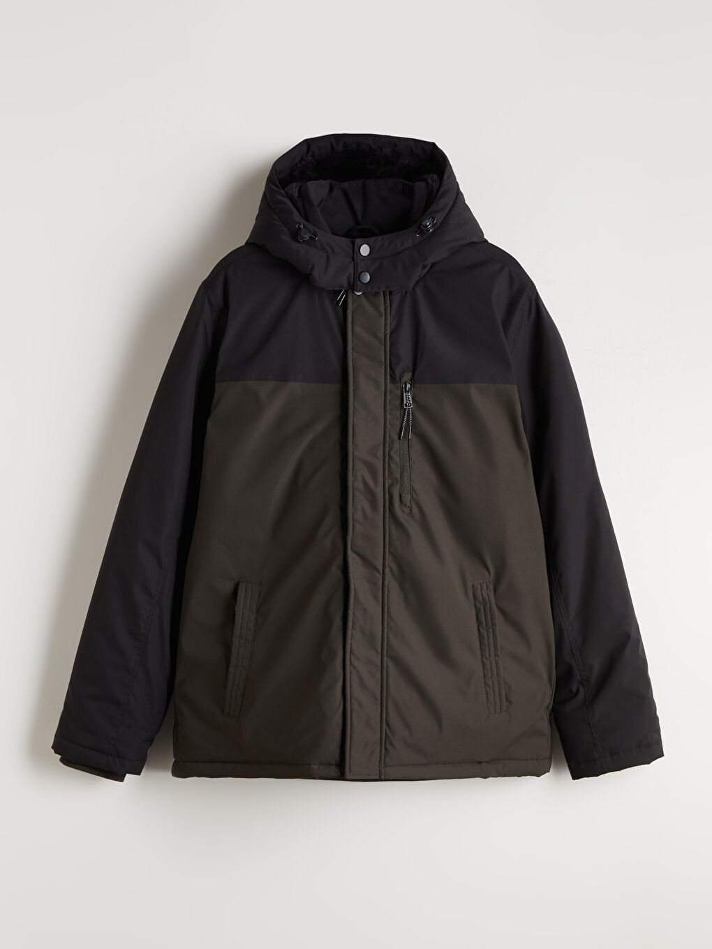 Standard Fit Hooded Men's Coat-5