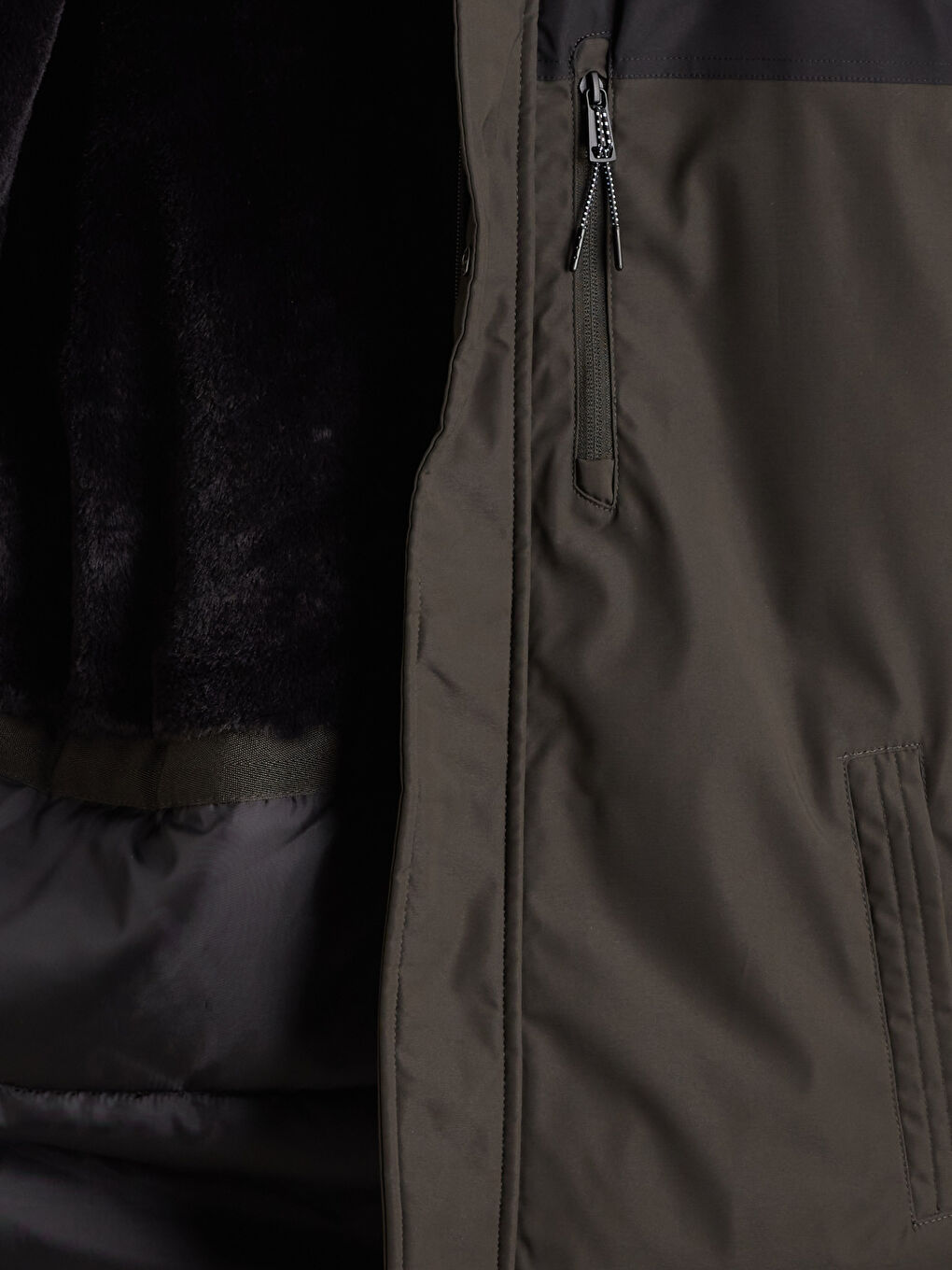 Standard Fit Hooded Men's Coat-8