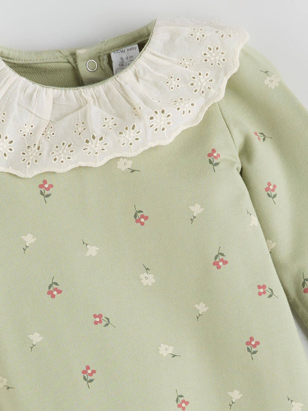 Crew Neck Baby Girls' 2 Thread Jumpsuit-1