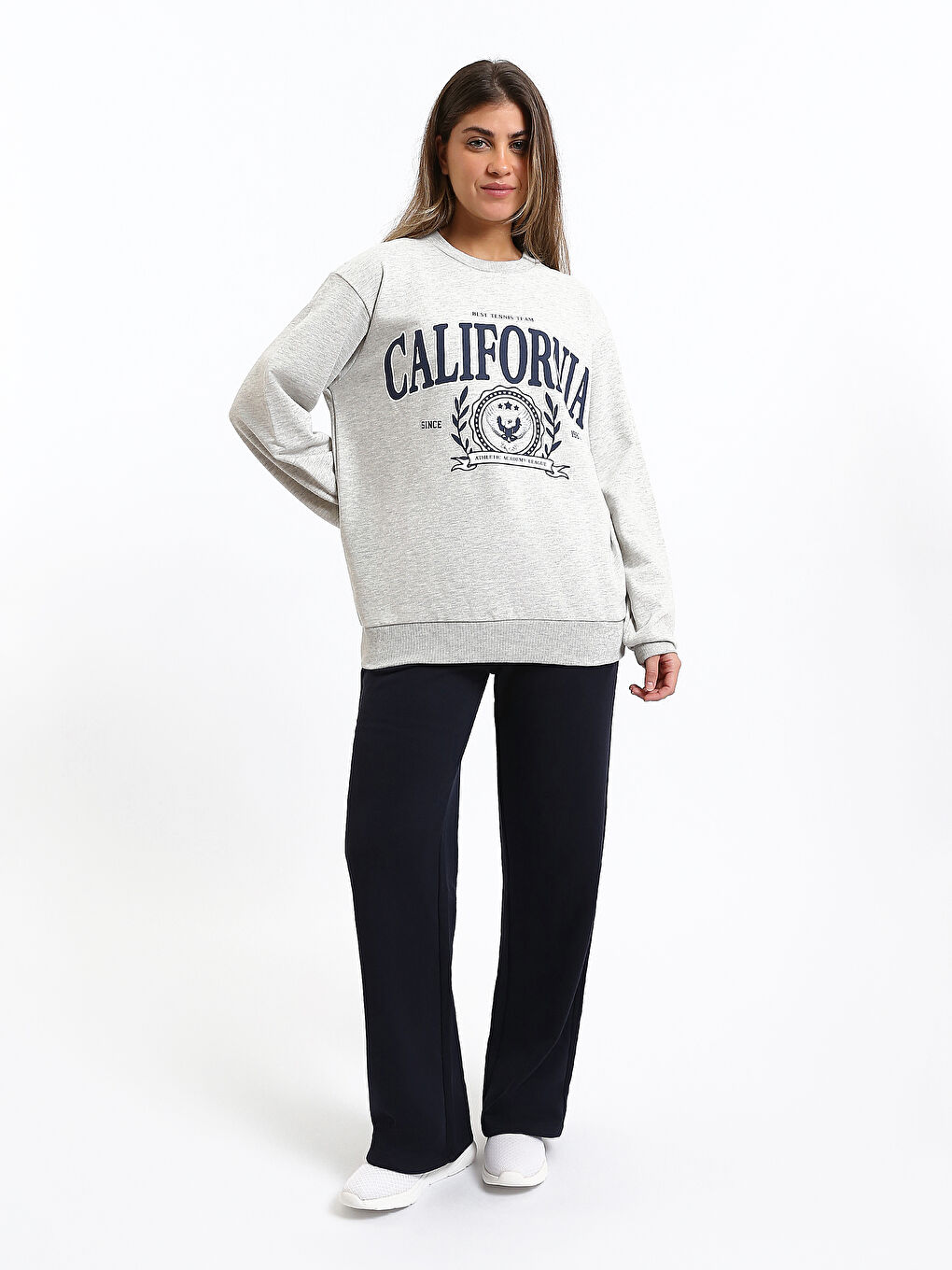 Crew Neck Women's Sweatshirt-1