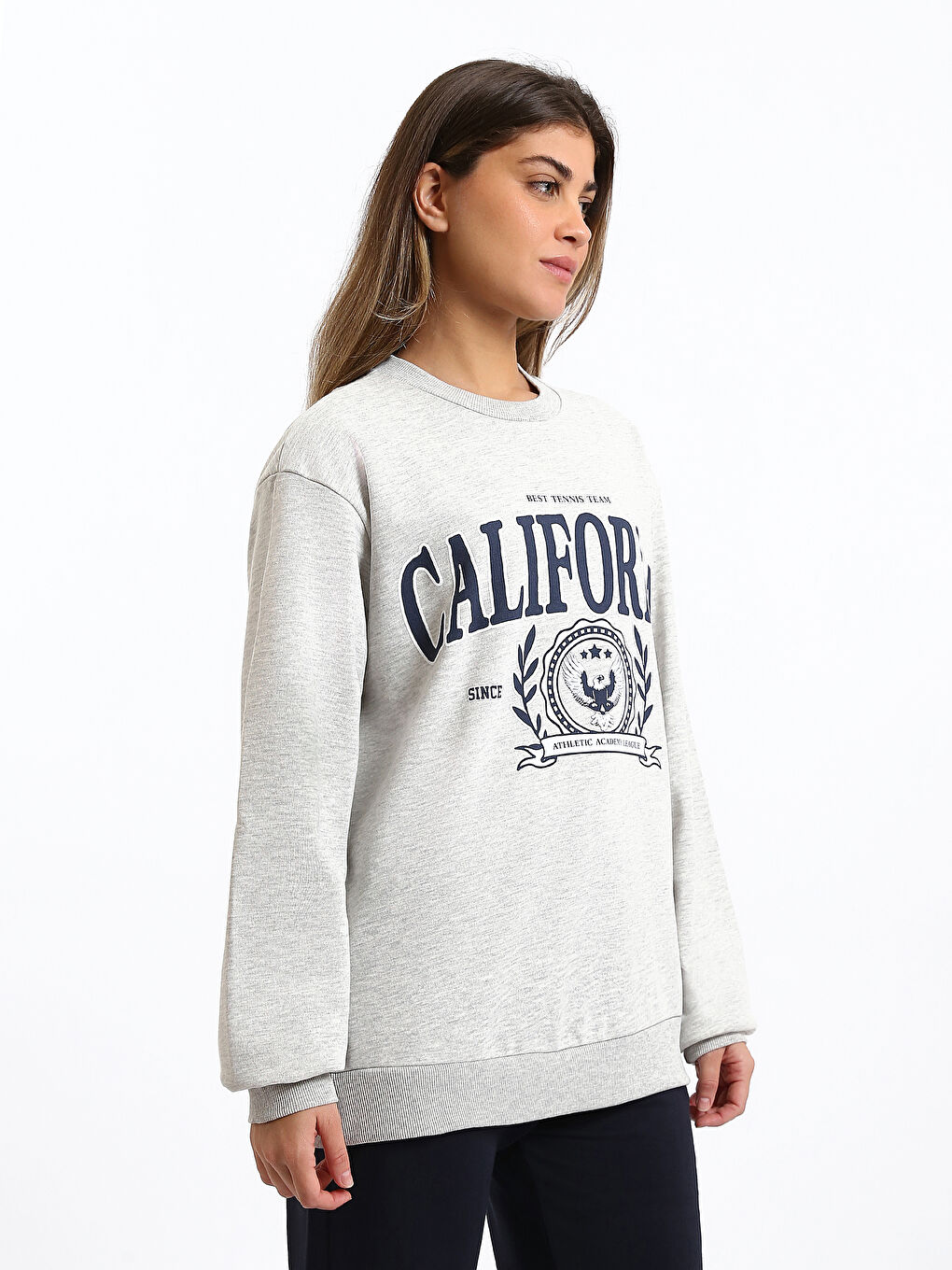 Crew Neck Women's Sweatshirt-3