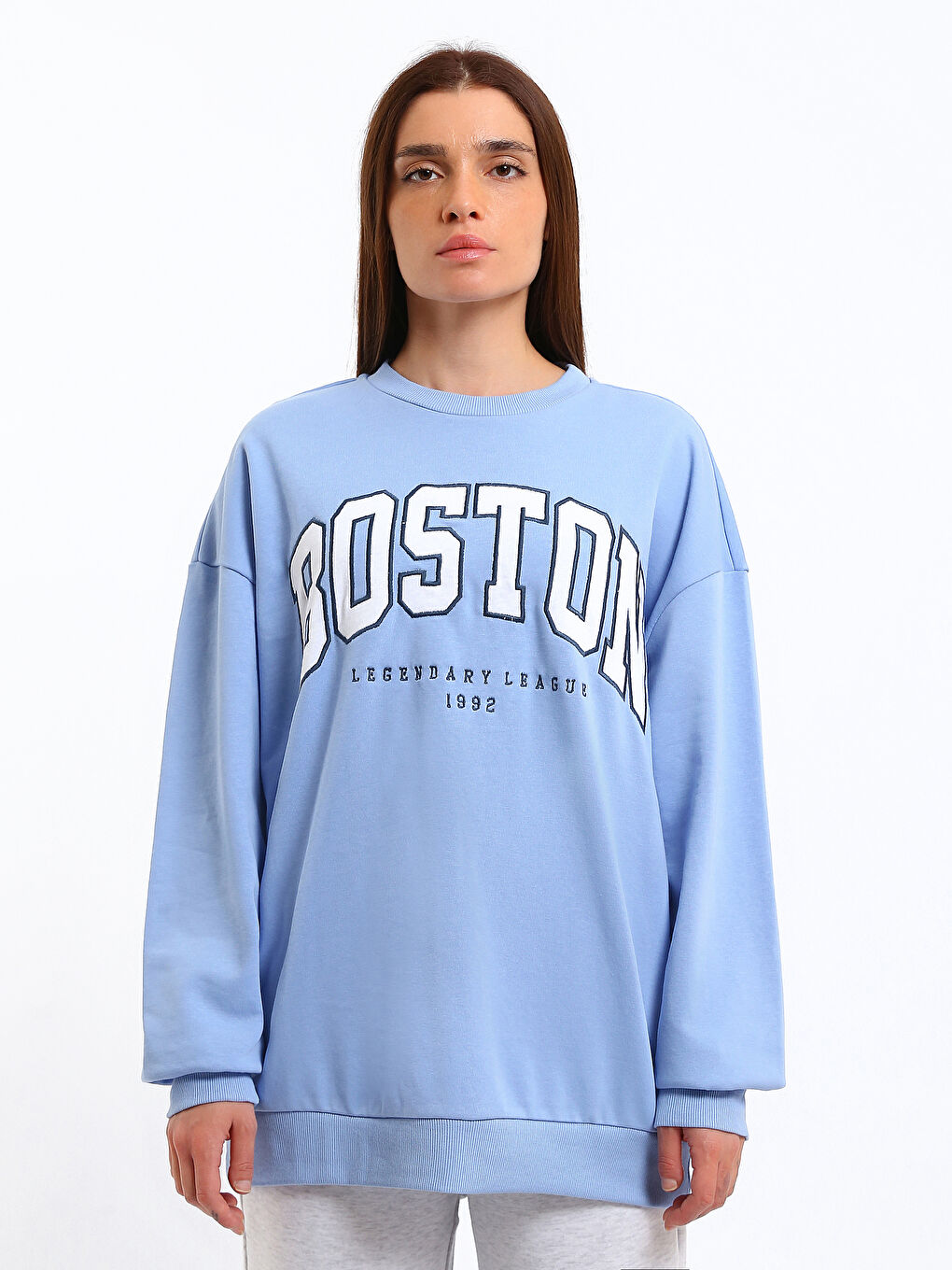 Sweat-shirt Imprimé à Col Rond