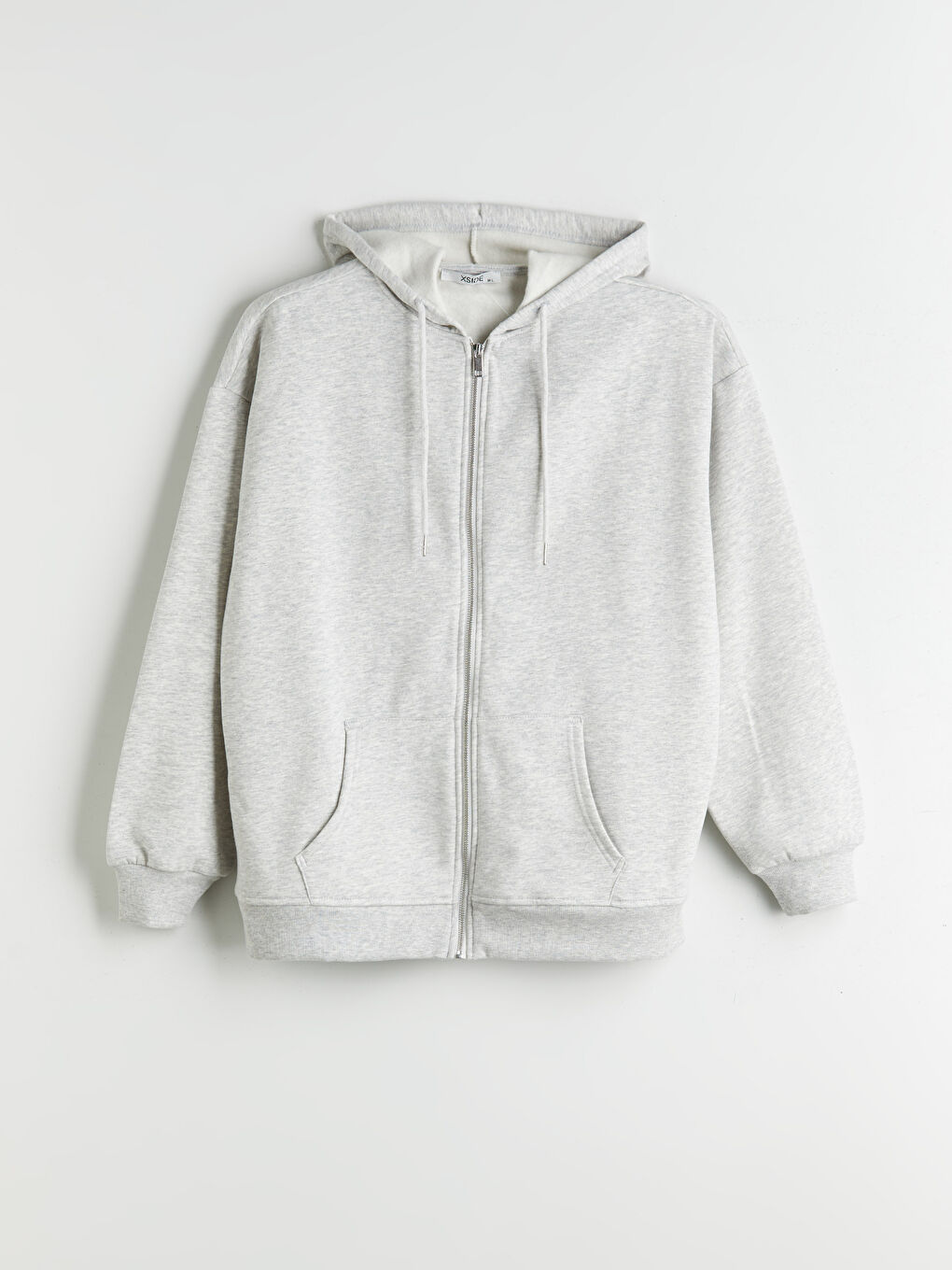 Hooded Oversize Women's Zipper Sweatshirt-4