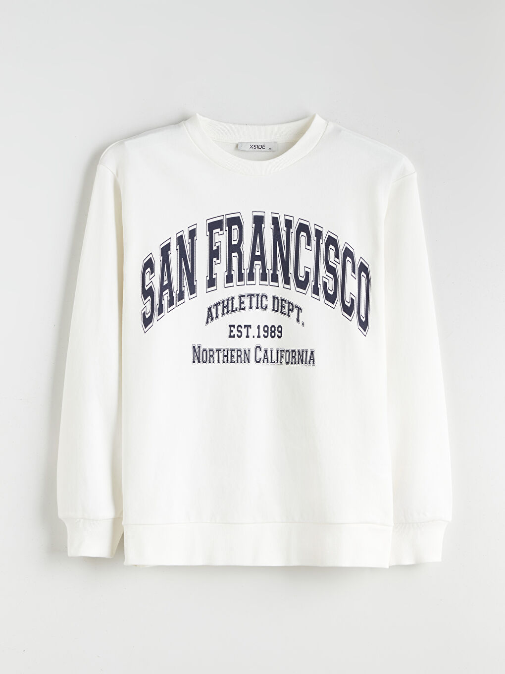 كنزة رياضية واسعة مطبوعة برقبة دائرية للسيدات-9