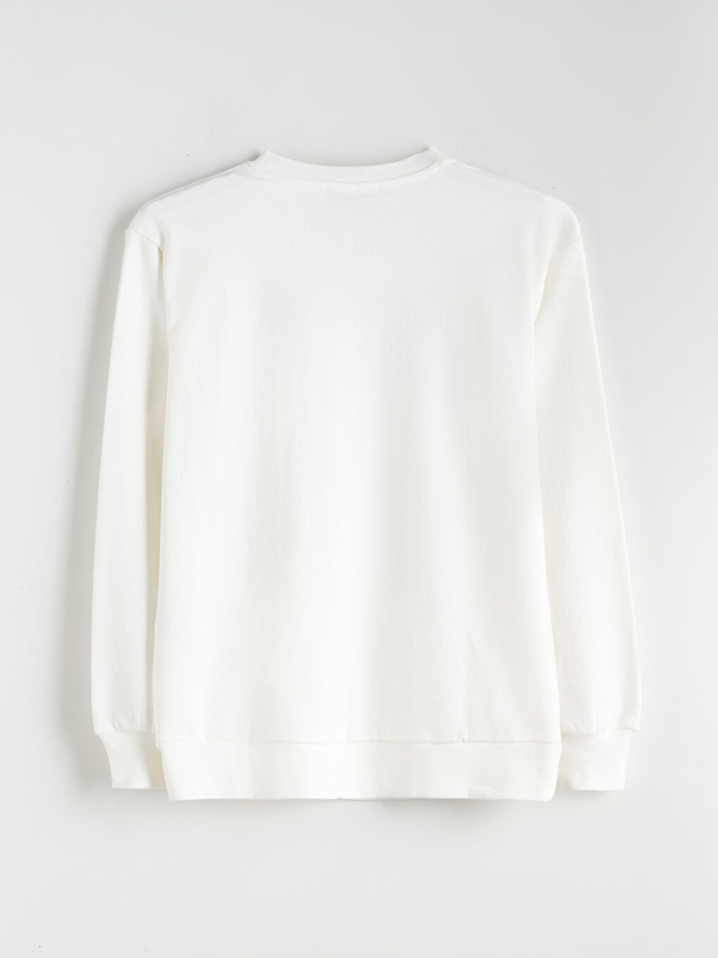 كنزة رياضية واسعة مطبوعة برقبة دائرية للسيدات-10