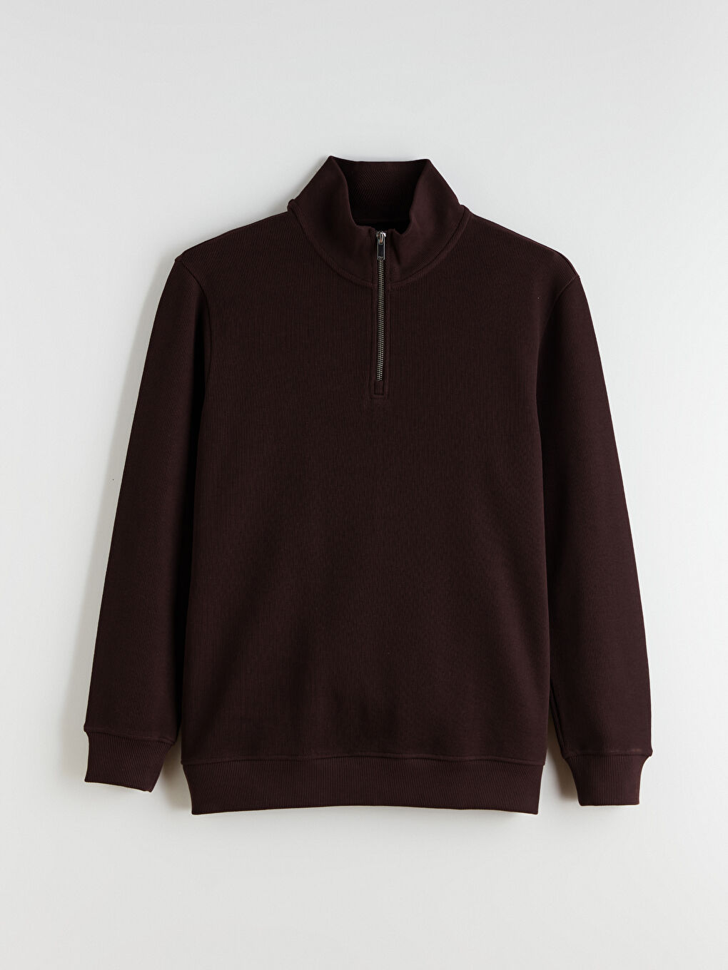 سویتشێرت قۆڵ درێژ بۆ پیاوان بە یه‌خه‌ی مل بەرز و زیپدار-4