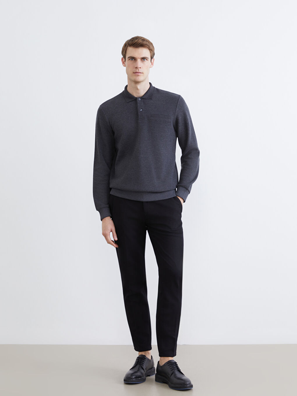 سویتشێرت یه‌خه‌ی پۆڵۆ بۆ پیاوان-1