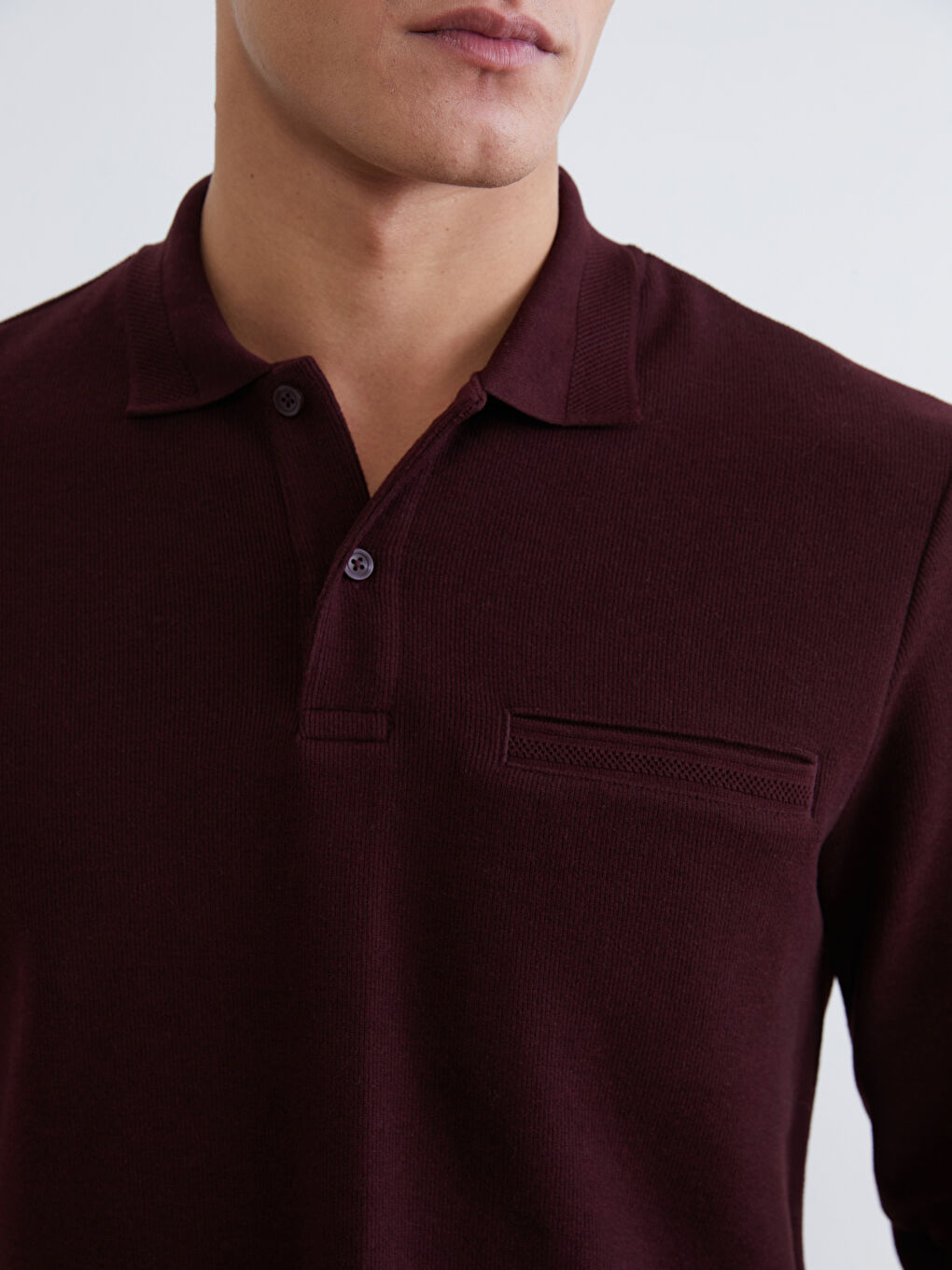 Ерлерге арналған поло жағалы свитшот-2