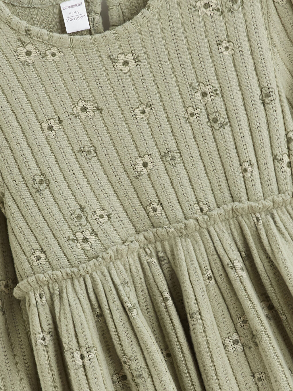 Девочки Зелёный Платье-1