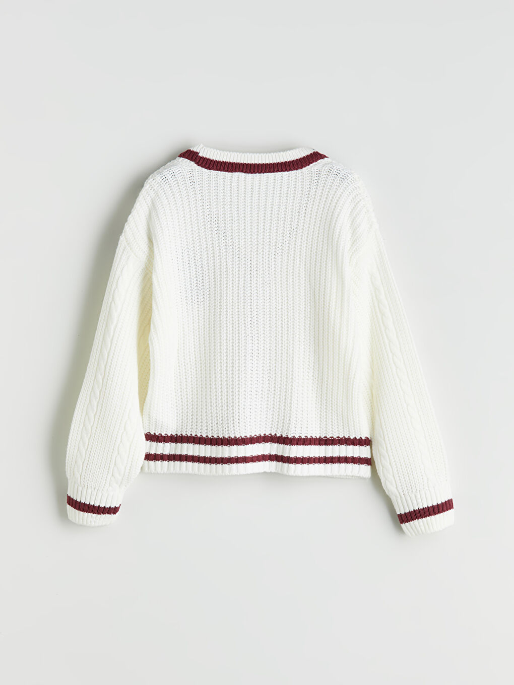 LCW Kids V Neck Girls' Knitwear Cardigan -W5CI76Z4-FES