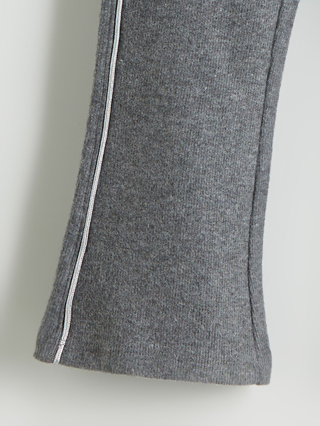 Antrasit Beli Lastikli Kız Çocuk Tayt Pantolon	-2