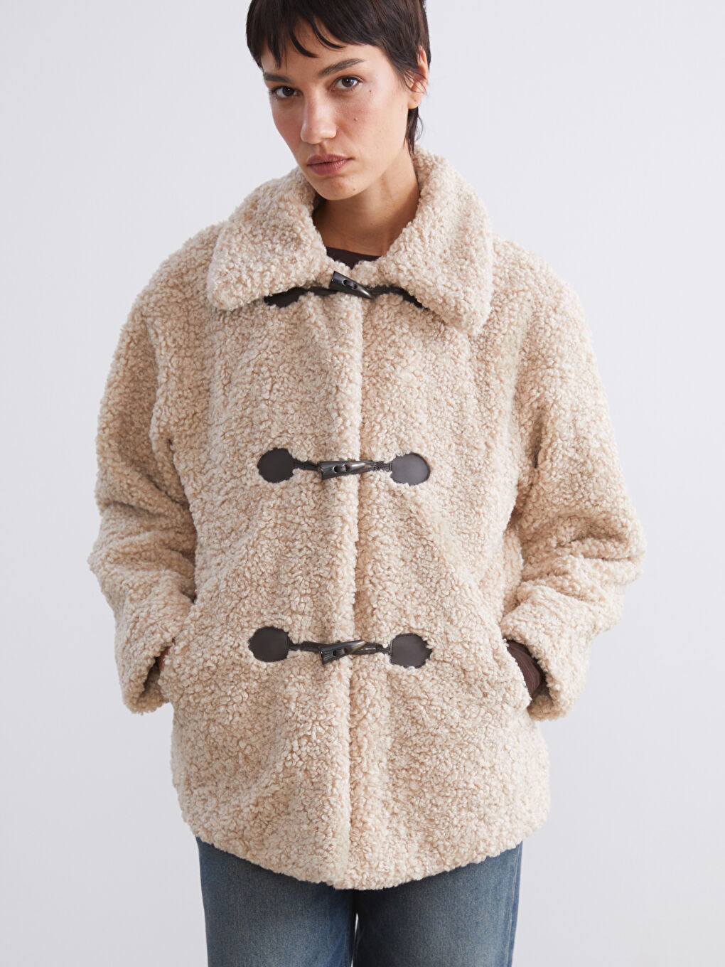 Woman BEIGE Overcoat