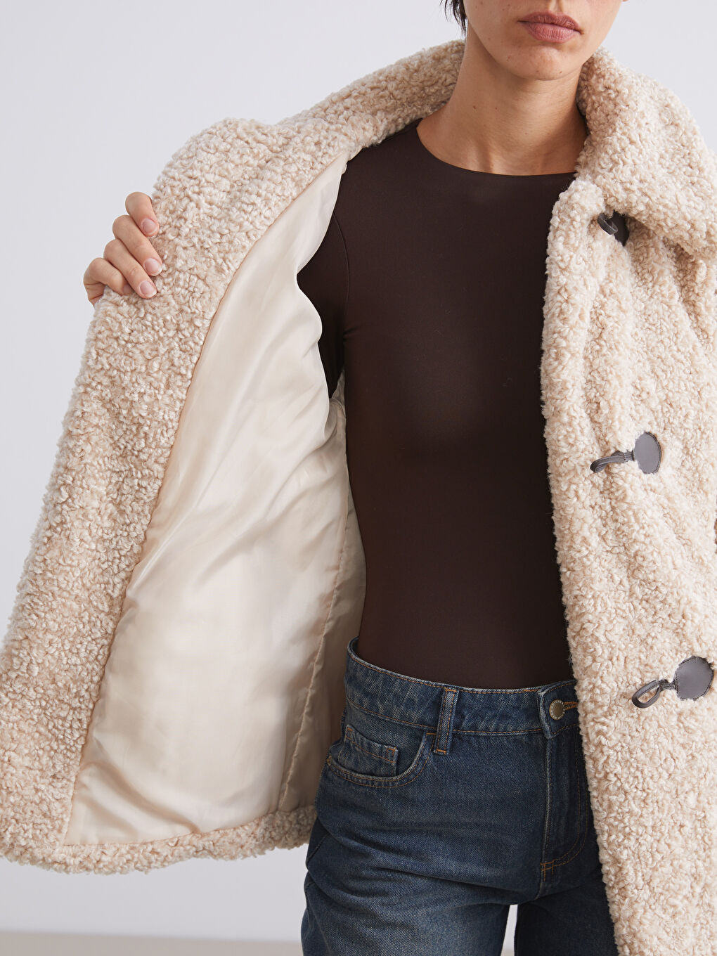 Woman BEIGE Overcoat-3