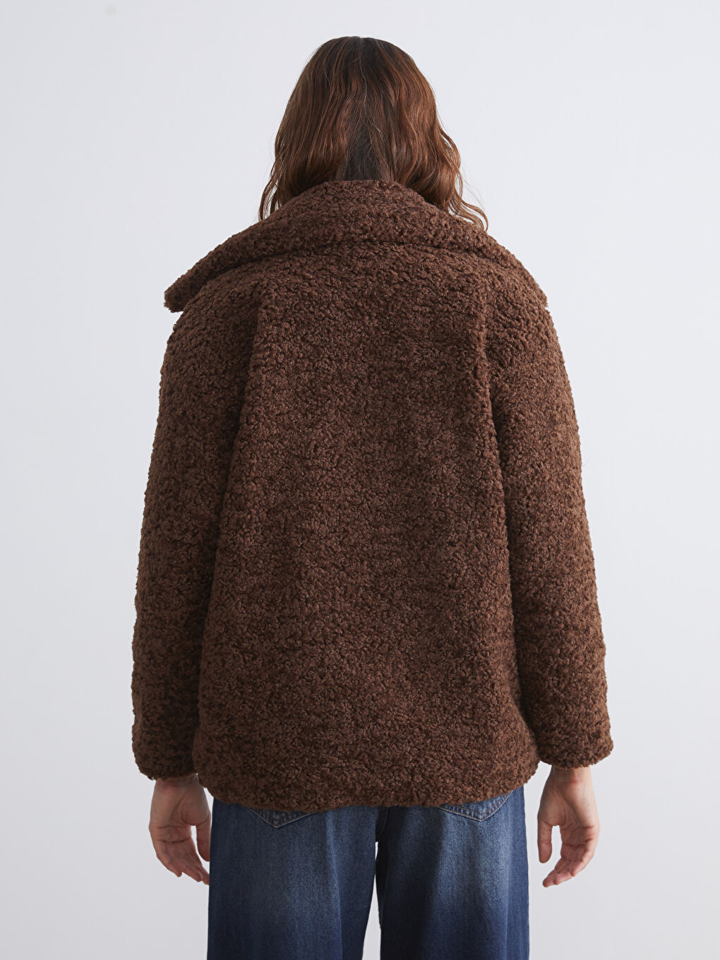 Woman BROWN Overcoat-4