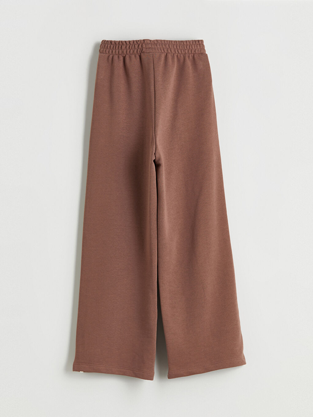 Kahverengi Beli Lastikli Kız Çocuk Eşofman Altı-1