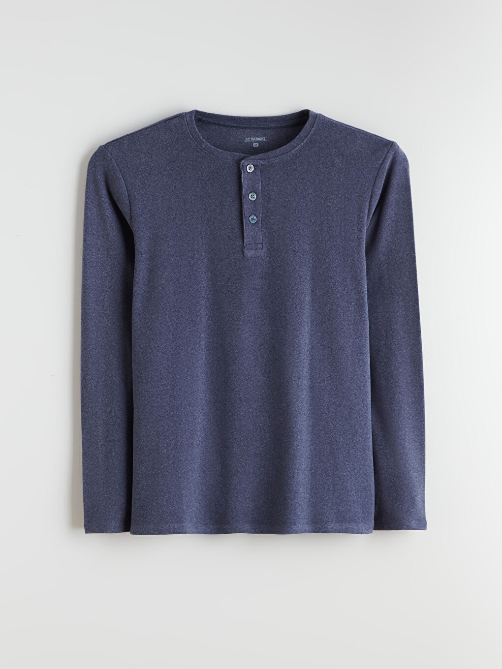 Crew Neck Long Sleeve Men's Pyjama Top-4