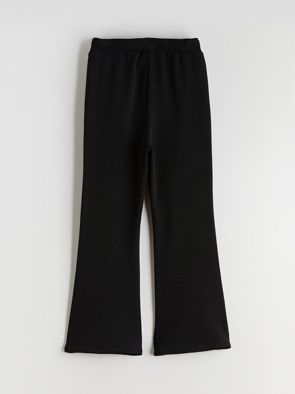 Siyah Beli Lastikli Kız Çocuk Eşofman Altı-4