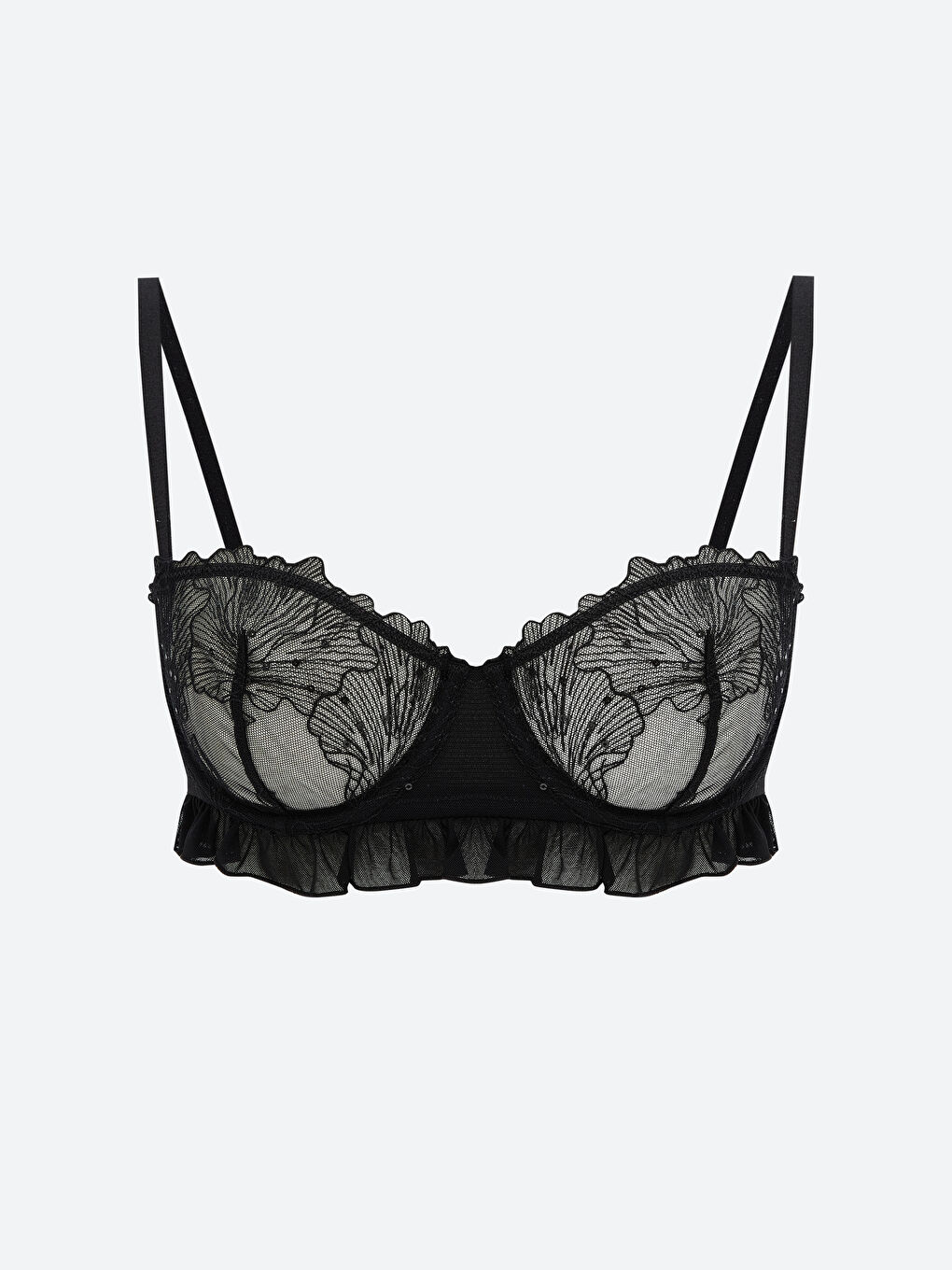 Wired Non-Padded Lace Fancy Strapless Bra