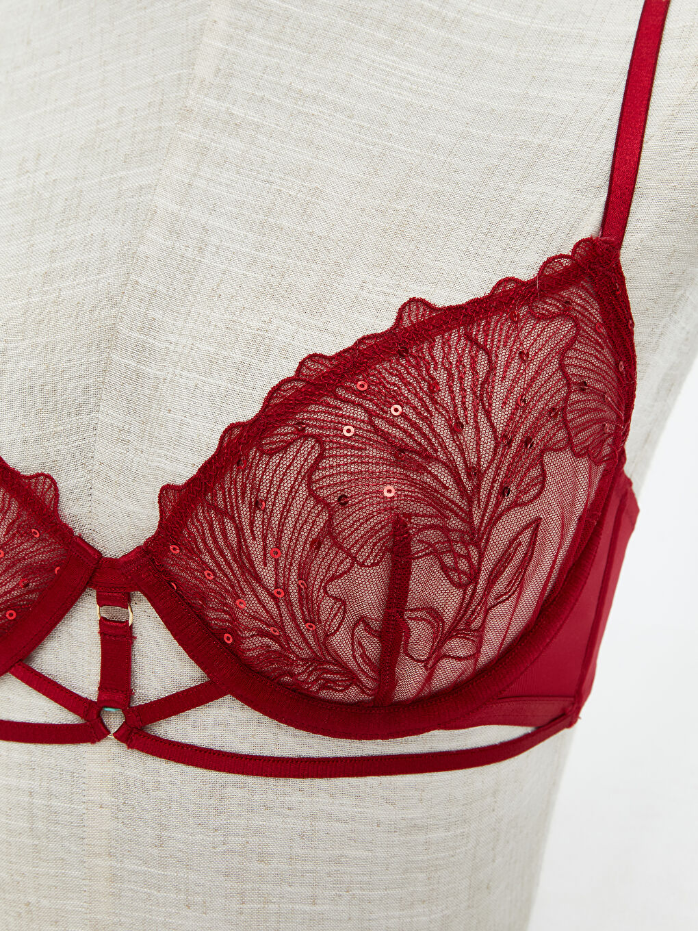 Žični Bez Postave Čipkasti Elegantni Majica Grudnjak-2