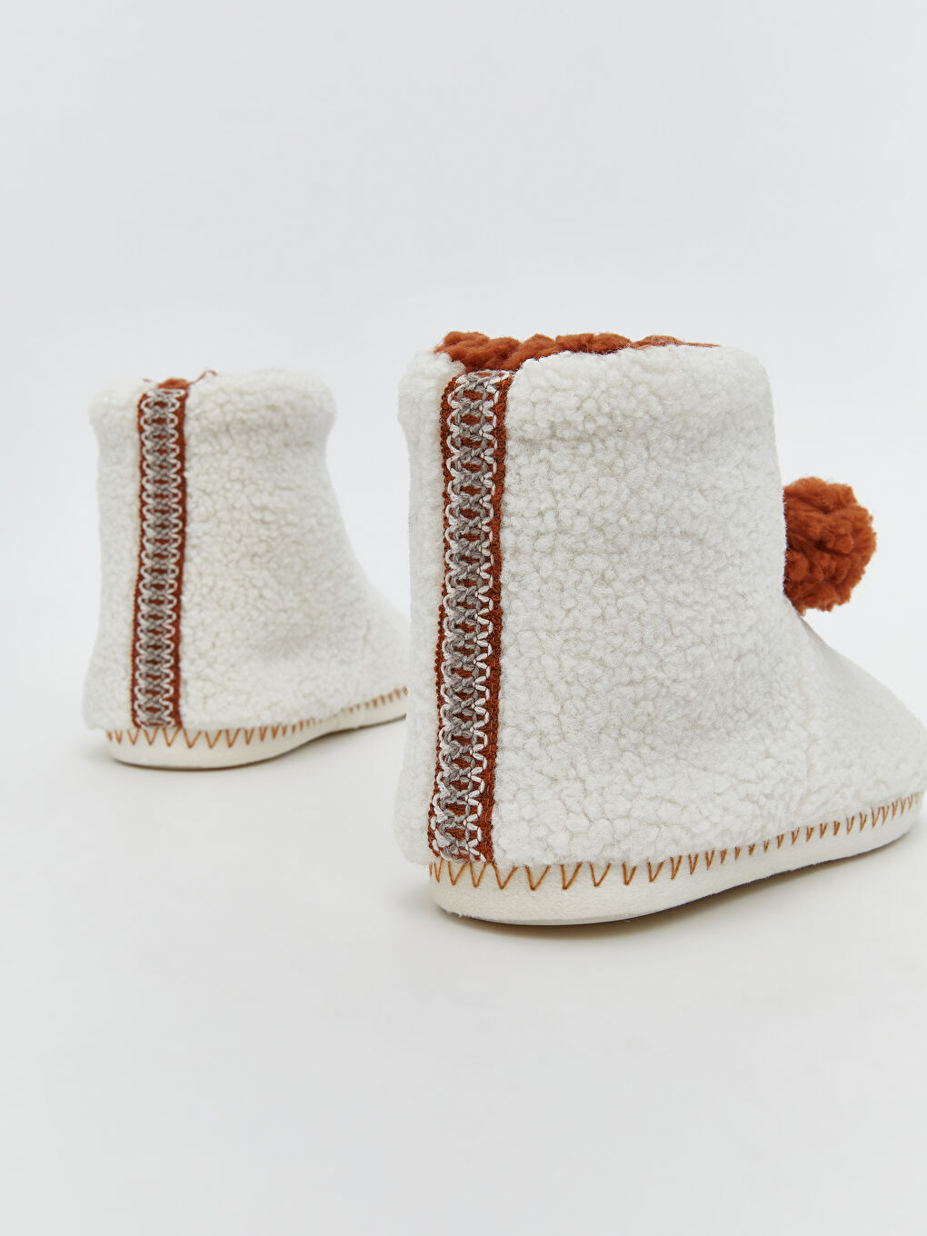 Fur-lined Women's Home Slipper Boots-4