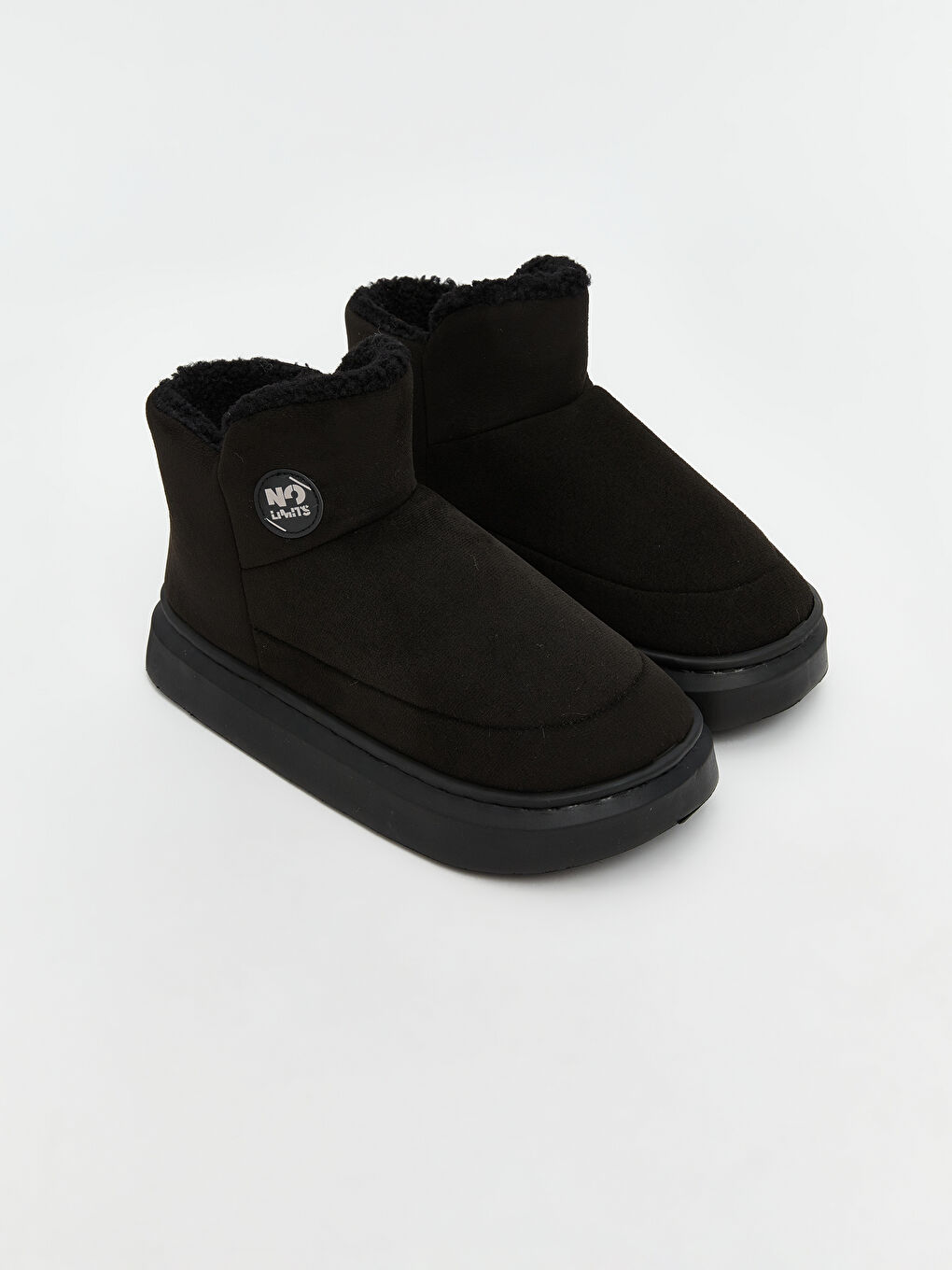 Man BLACK Slipper Boots