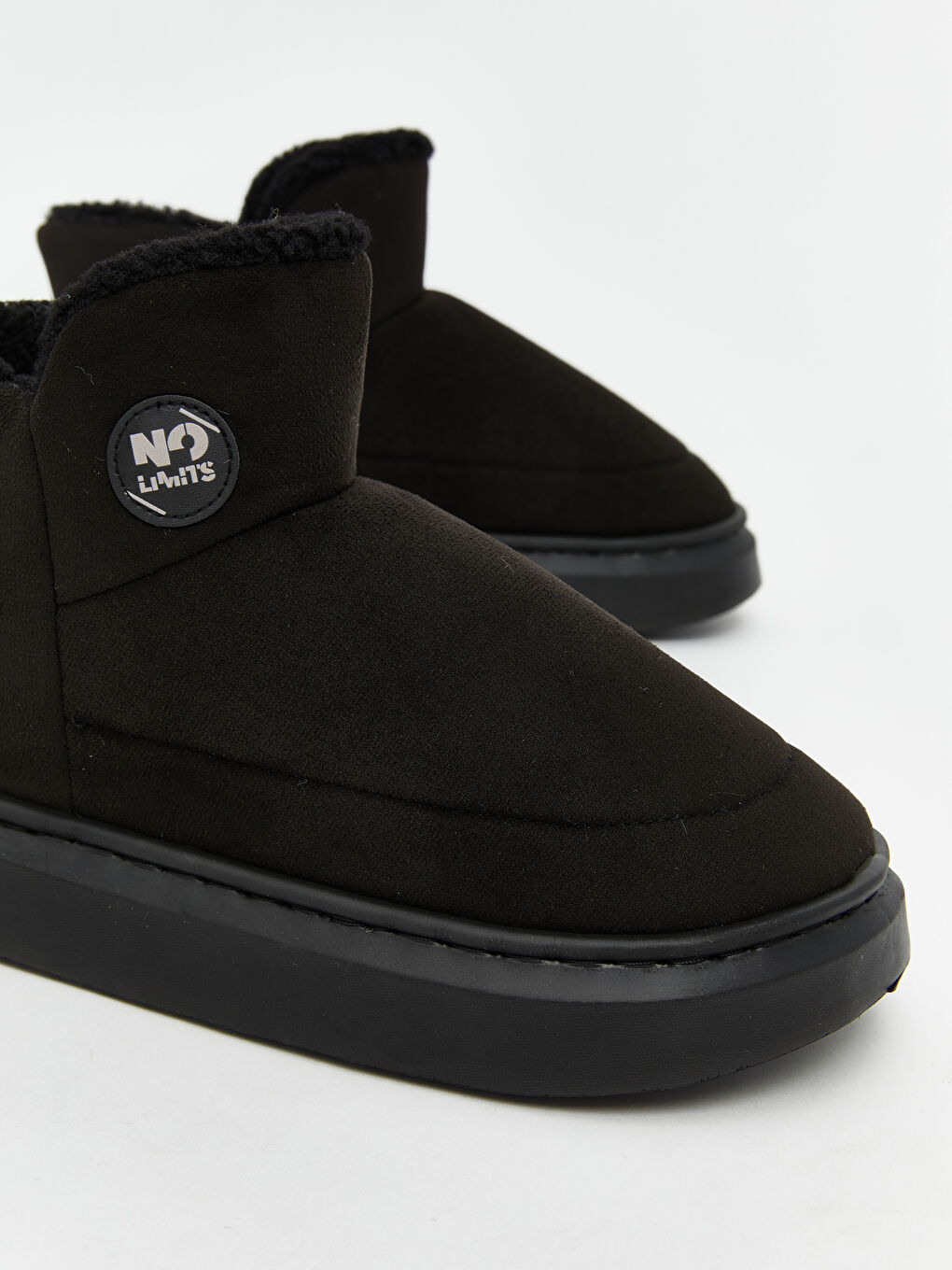 Man BLACK Slipper Boots-2