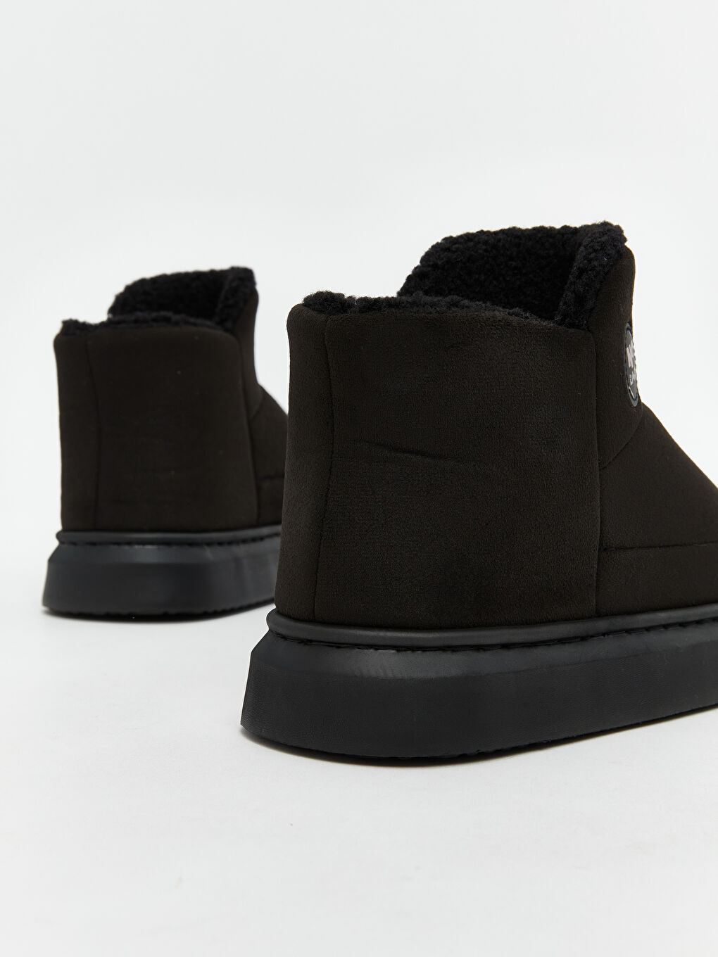 Man BLACK Slipper Boots-4