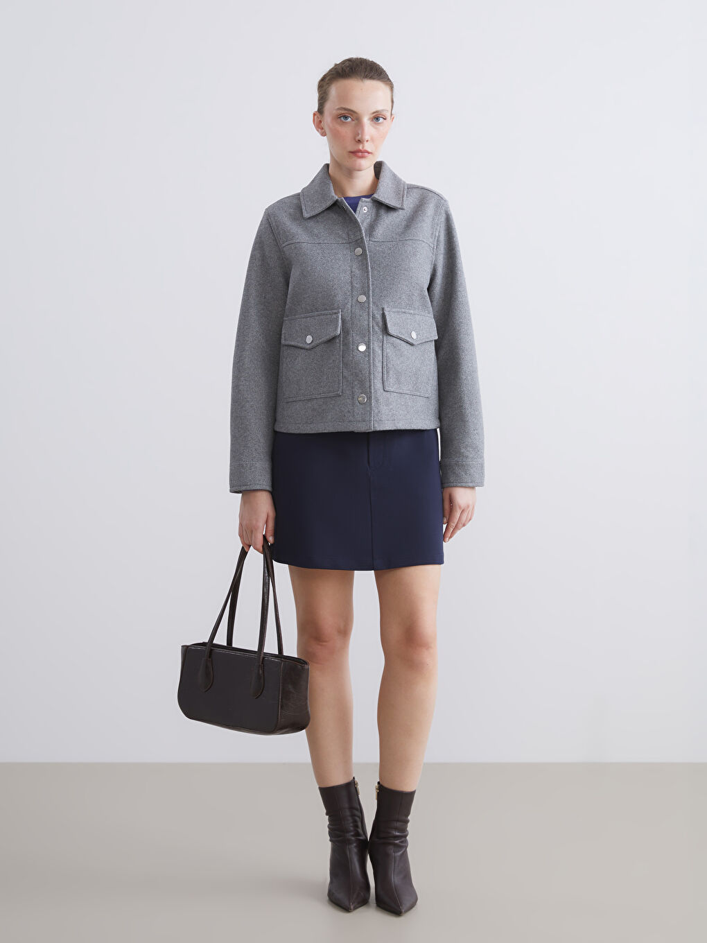Shirt Collar Women's Cachet Jacket-1