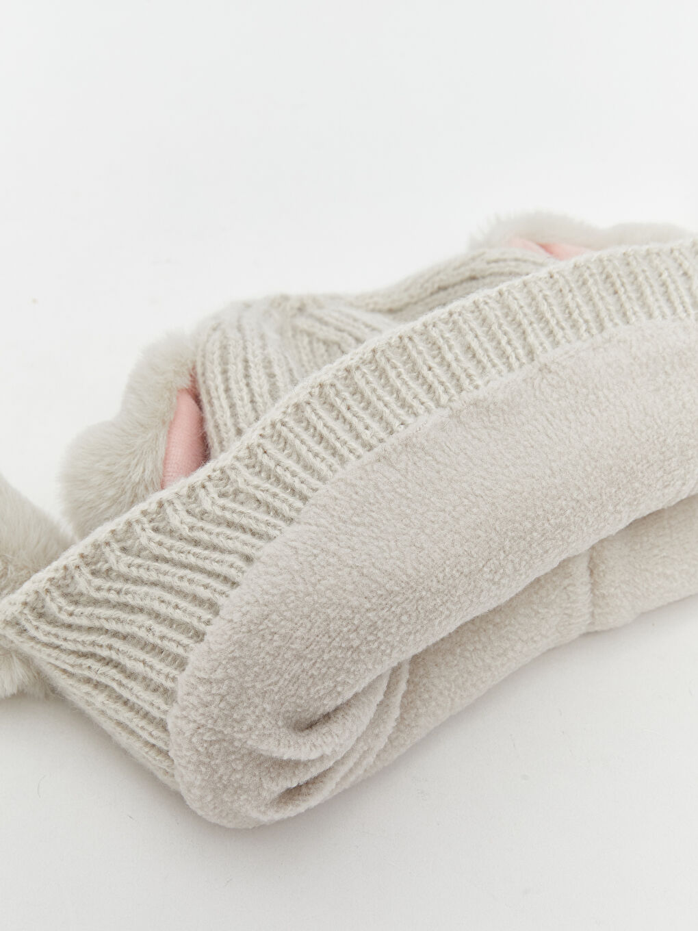 Girl GREY Snow Hat-3