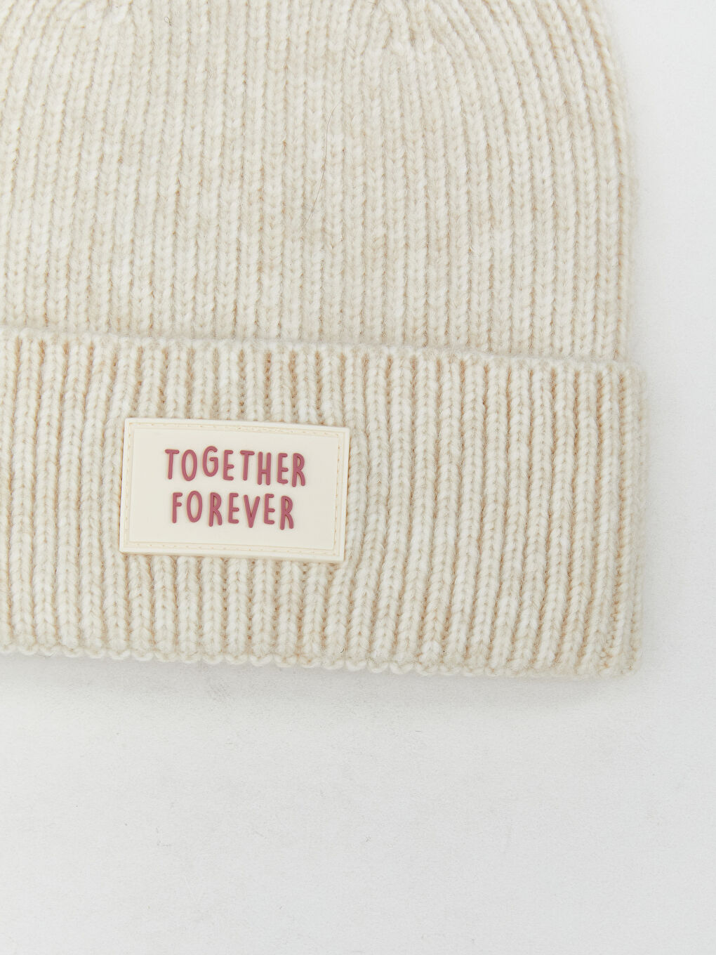 Pembe Yazı Nakışlı Kız Çocuk Bere-1