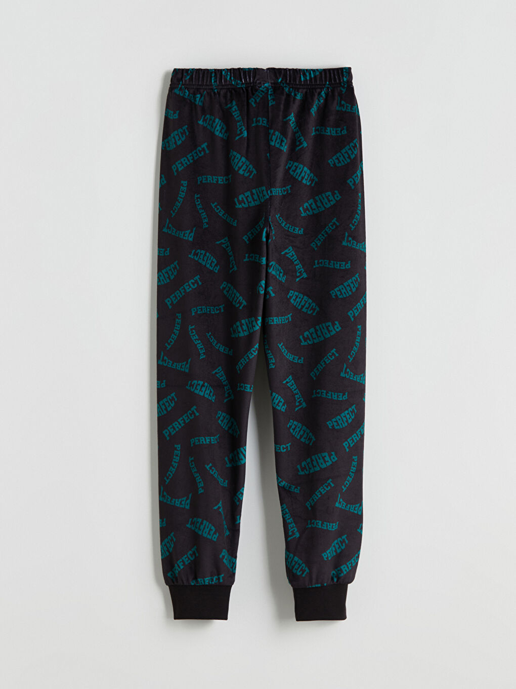 Crew Neck Velvet Boys' Pyjama Set-5