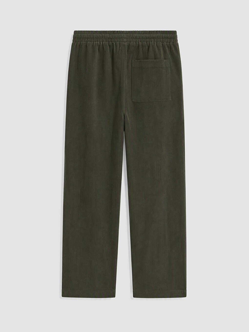 Yeşil Beli Lastikli Kadife Erkek Çocuk Pantolon-3