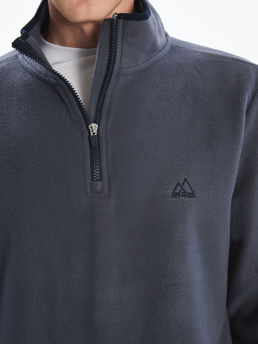 LCW ECO Funnel Neck Piped Men's Sweatshirt -W5CK50Z8-RFF