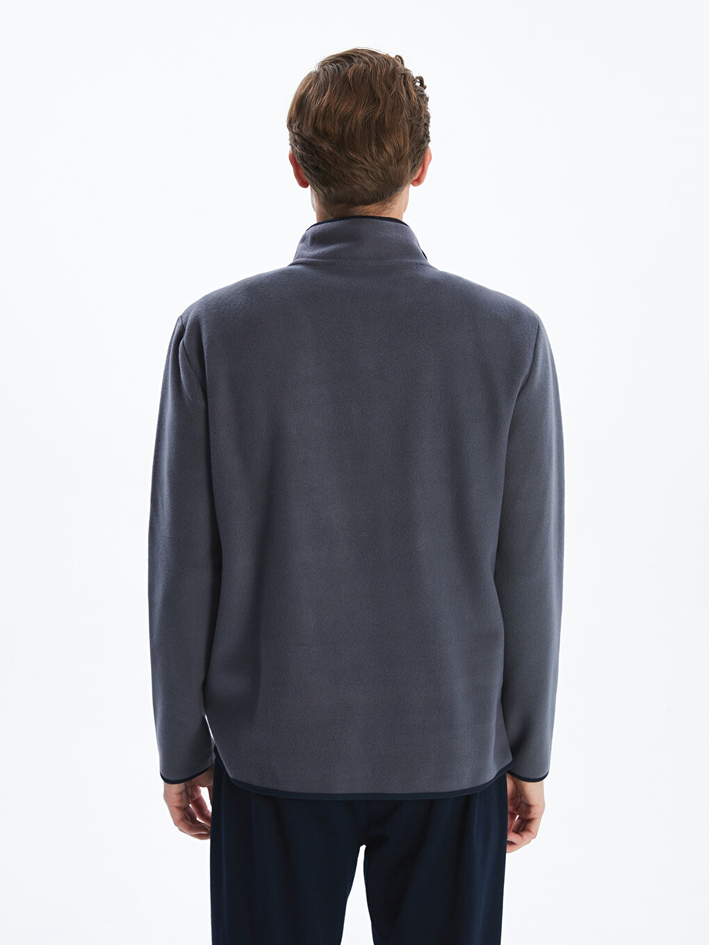 LCW ECO Funnel Neck Piped Men's Sweatshirt -W5CK50Z8-RFF